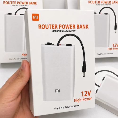 Xiaomi Mi 12V Router Power Bank by Afraz – 20000mAh Mini UPS Battery Backup for Uninterrupted Wi-Fi Internet Connectivity